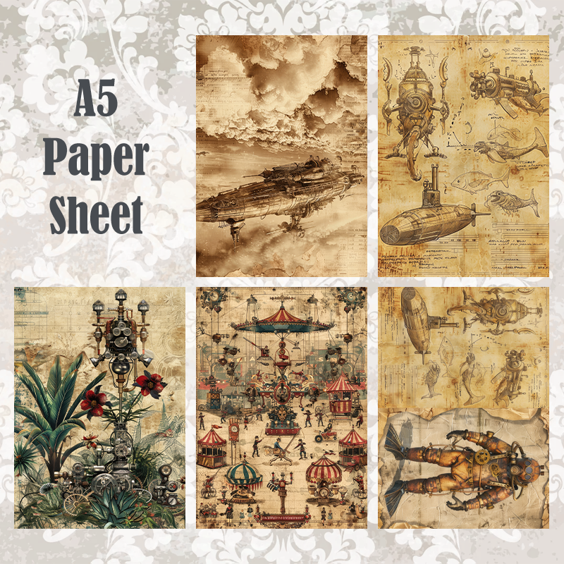 #5A216 POI Print A5 Cardstock Paper Set 10 Pcs