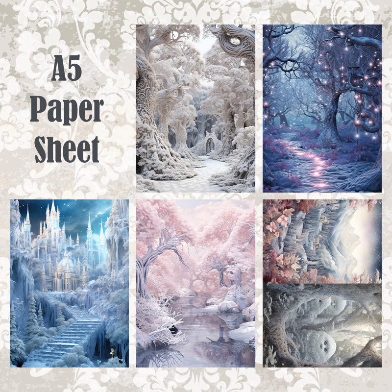 #5A218 POI Print A5 Cardstock Paper Set 10 Pcs