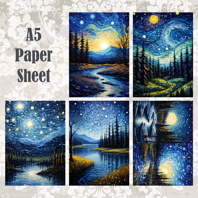 #5A21 POI Print A5 Cardstock Paper Set 10 Pcs