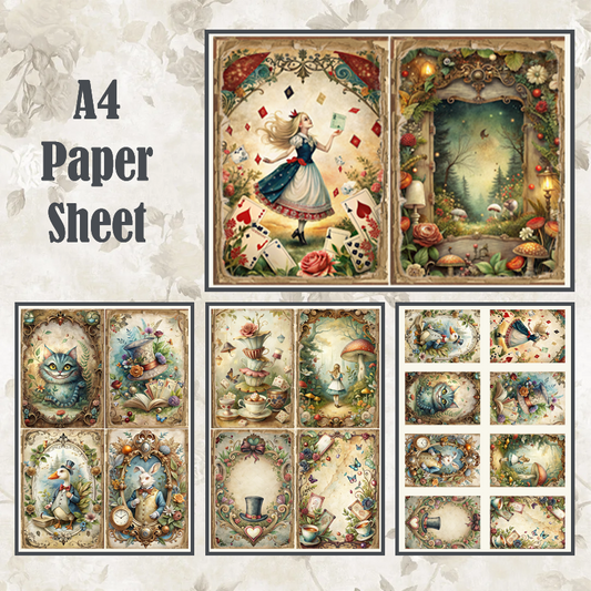 #21 POI Print A4 Cardstock Paper Set 5 Pcs