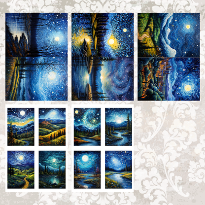 #5A21 POI Print A5 Cardstock Paper Set 10 Pcs
