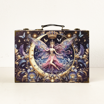 #01225 Customized Pattern Wooden Suitcase