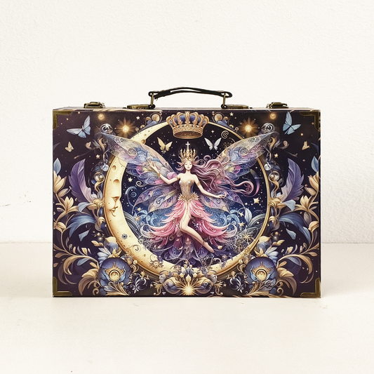 #01225 Customized Pattern Wooden Suitcase