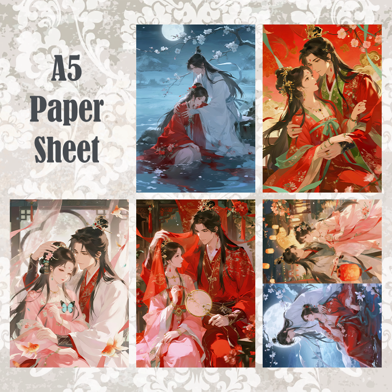 #5A226 POI Print A5 Cardstock Paper Set 10 Pcs