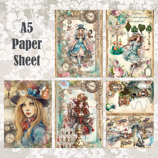 #5A228 POI Print A5 Cardstock Paper Set 10 Pcs