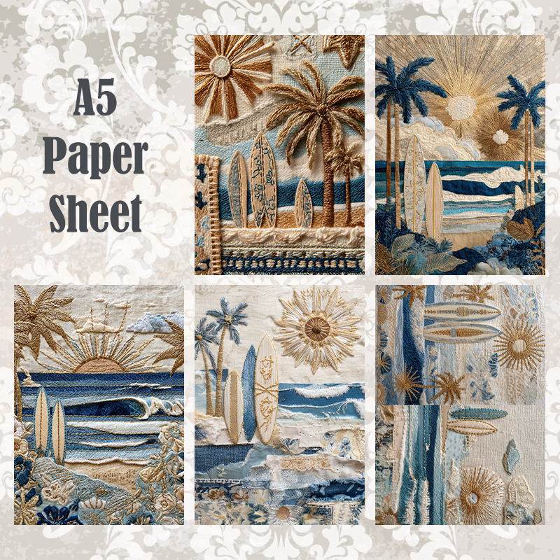 #5A229 POI Print A5 Cardstock Paper Set 10 Pcs