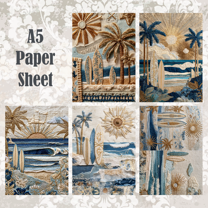 #5A229 POI Print A5 Cardstock Paper Set 10 Pcs