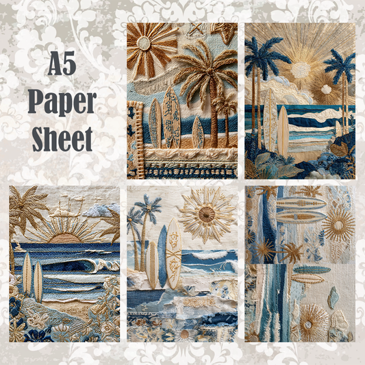 #5A229 POI Print A5 Cardstock Paper Set 10 Pcs