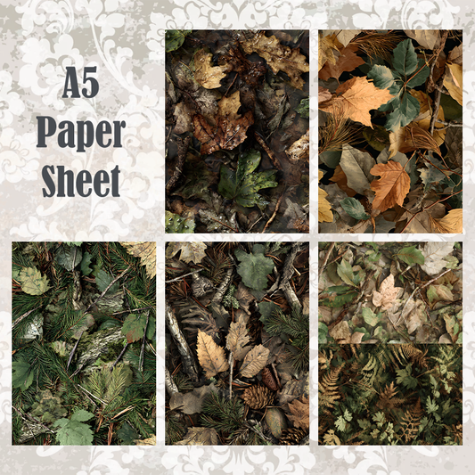 #5A231 POI Print A5 Cardstock Paper Set 10 Pcs