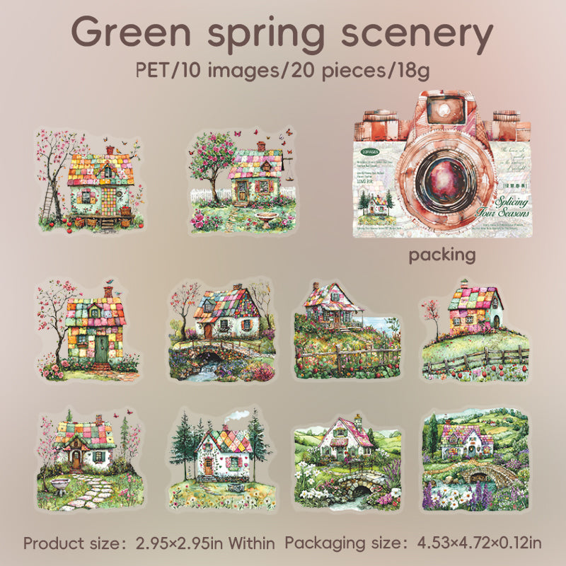 #02386 Scenery in Camera Series Sticker