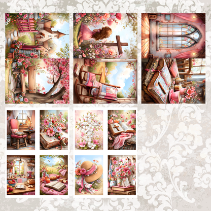 #5A233 POI Print A5 Cardstock Paper Set 10 Pcs