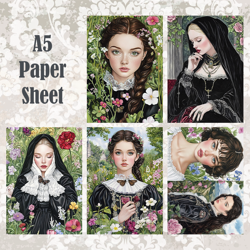 #5A235 POI Print A5 Cardstock Paper Set 10 Pcs