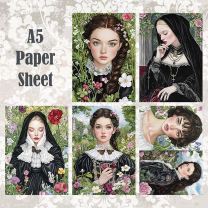 #5A235 POI Print A5 Cardstock Paper Set 10 Pcs