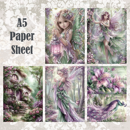#5A236 POI Print A5 Cardstock Paper Set 10 Pcs