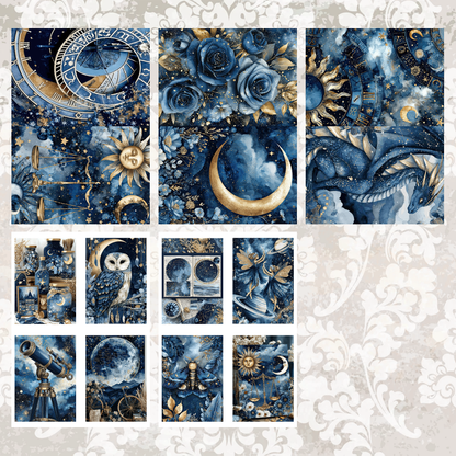 #5A237 POI Print A5 Cardstock Paper Set 10 Pcs