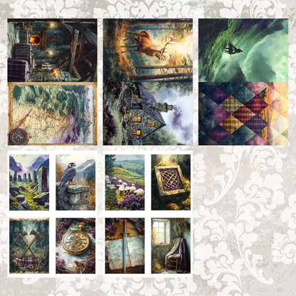 #5A238 POI Print A5 Cardstock Paper Set 10 Pcs