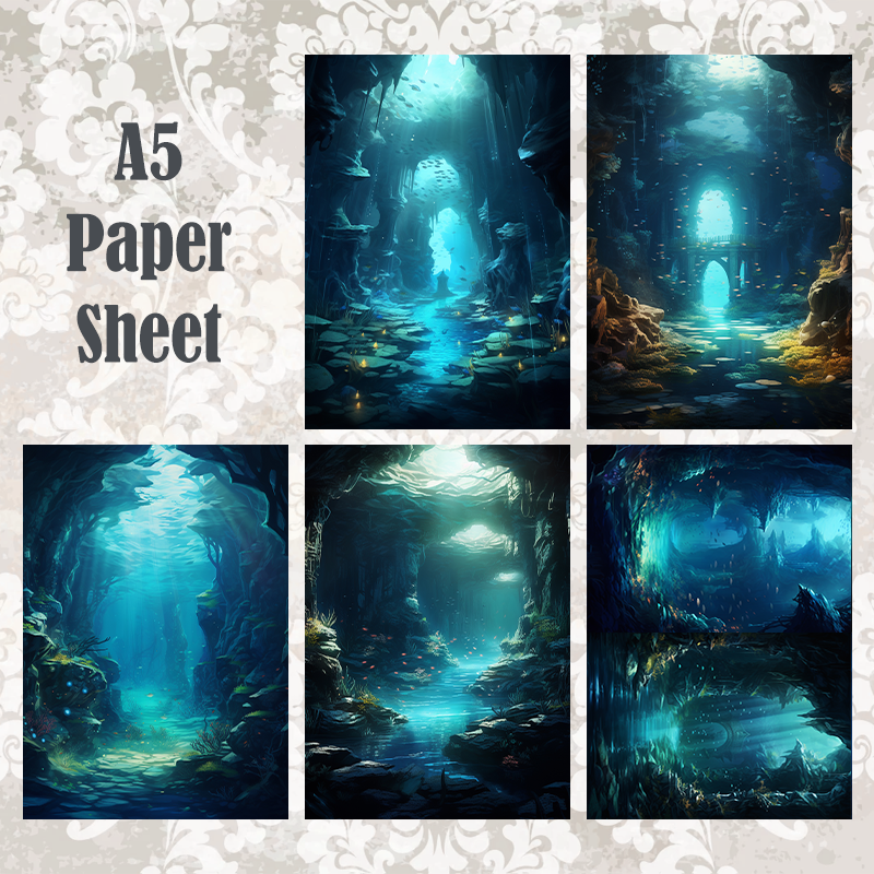 #5A23 POI Print A5 Cardstock Paper Set 10 Pcs