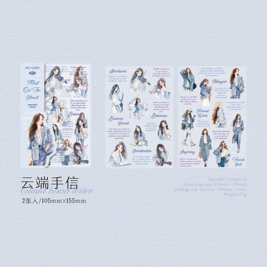 #02024 Heart Girl Sticker