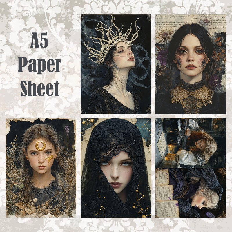 #5A242 POI Print A5 Cardstock Paper Set 10 Pcs