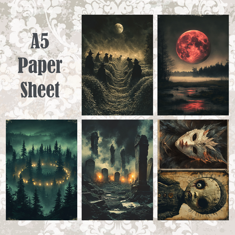 #5A245 POI Print A5 Cardstock Paper Set 10 Pcs