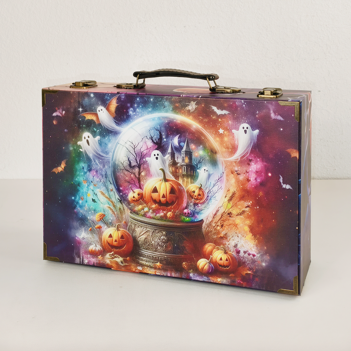 #01246 Customized Pattern Wooden Suitcase