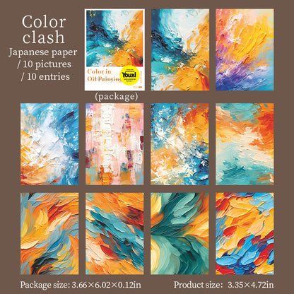 #02547 Washi Color Backgournd Series Material Paper