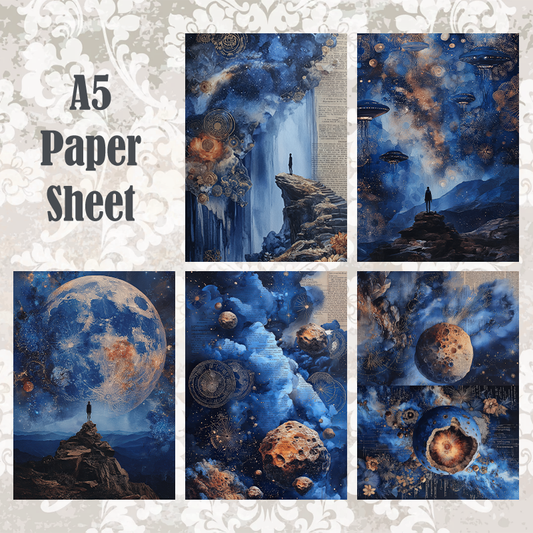 #5A249 POI Print A5 Cardstock Paper Set 10 Pcs