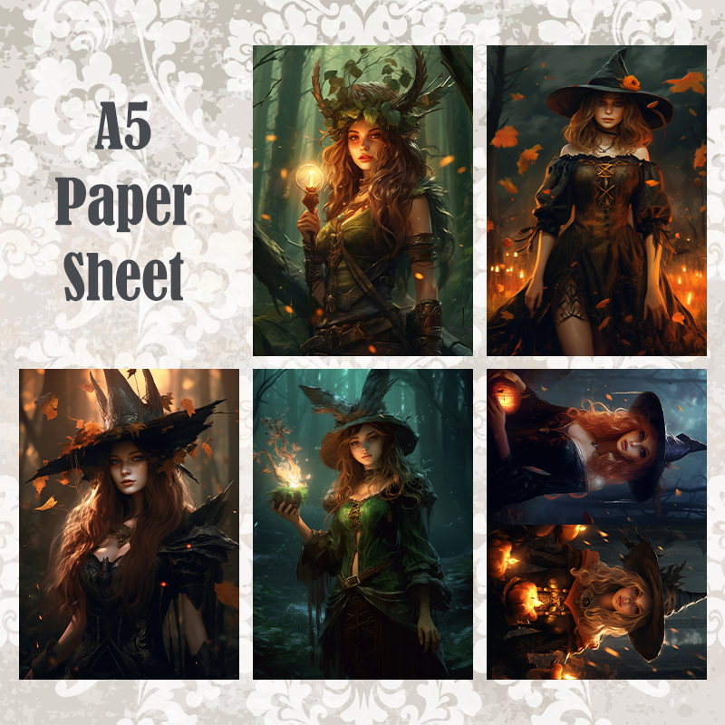#5A24 POI Print A5 Cardstock Paper Set 10 Pcs