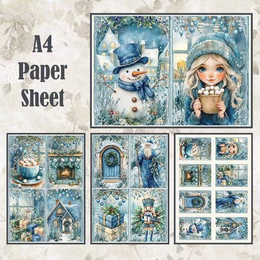 #24 POI Print A4 Cardstock Paper Set 5 Pcs