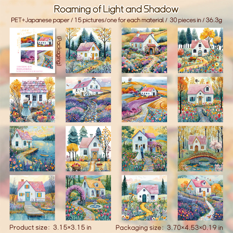 #02173 Scenery of Four Seasons Series Material Paper