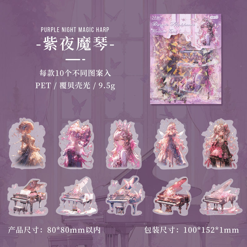 #02291 Western Girl Series Sticker