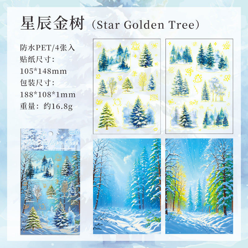 #02177 Seasons of the Trees Series Sticker