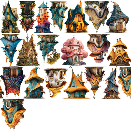 #03247 Customized PET Tape Fairy House