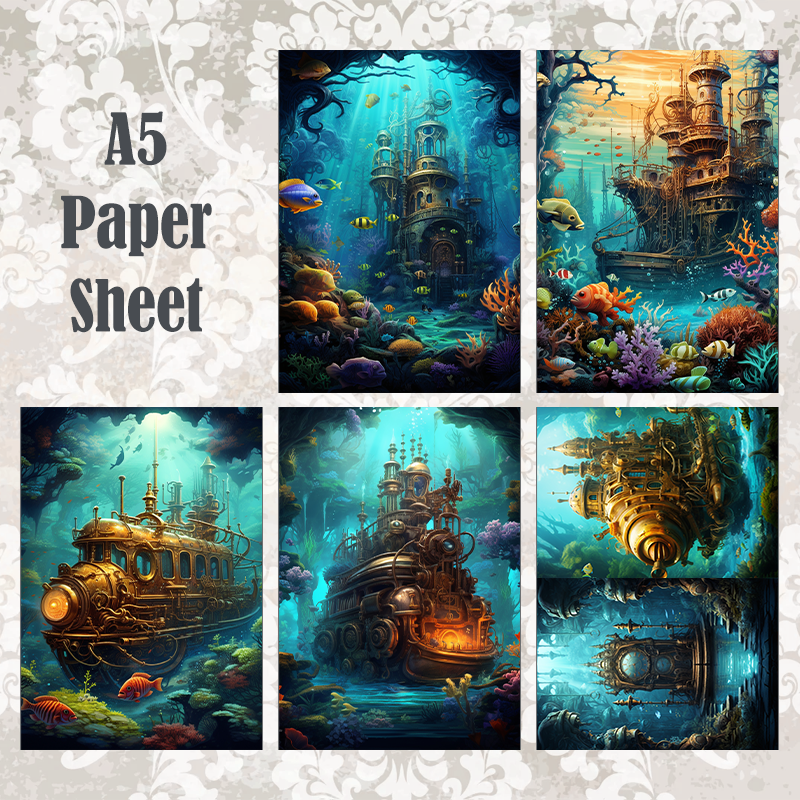 #5A25 POI Print A5 Cardstock Paper Set 10 Pcs