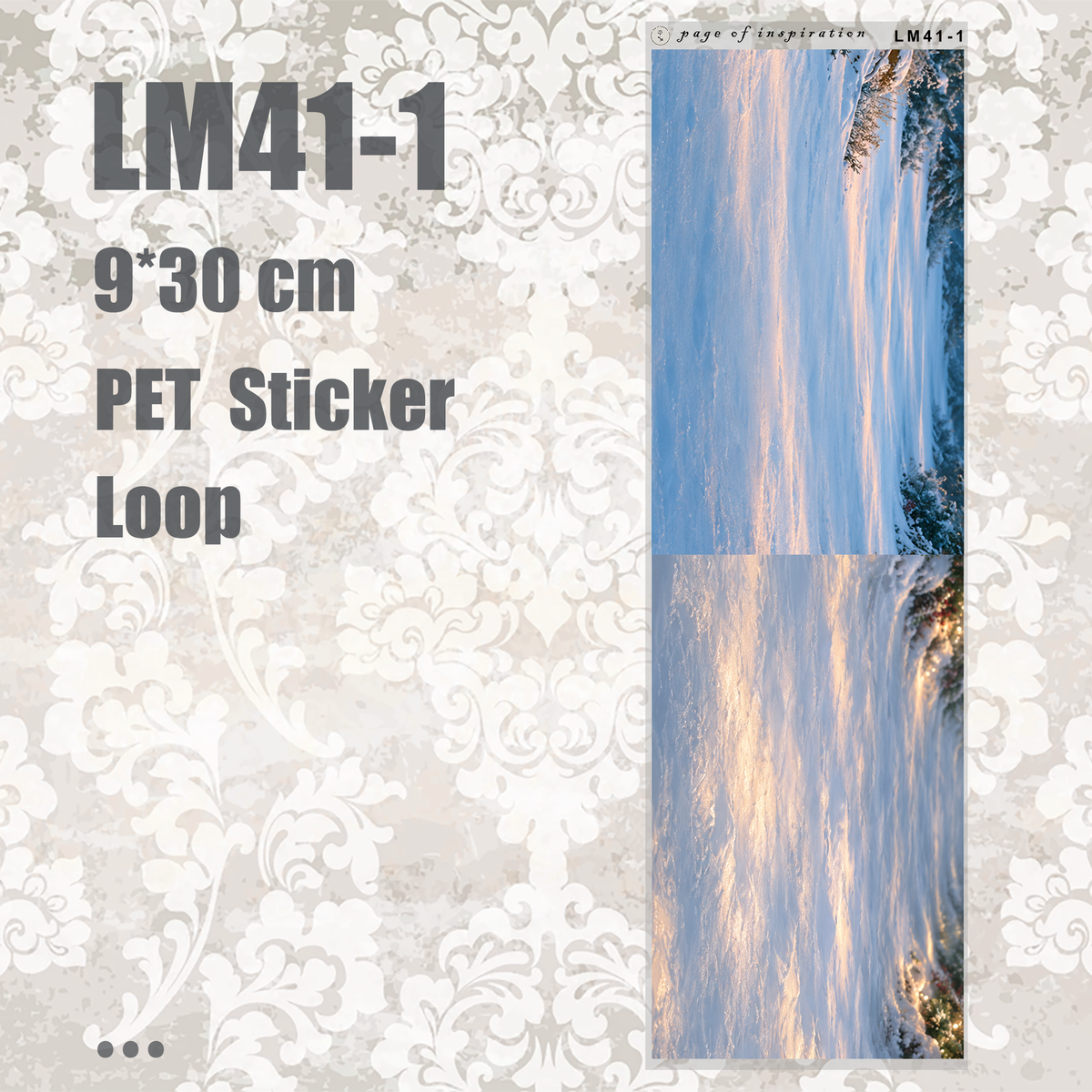 #LM41 M PET Sticker Loop
