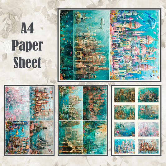 #26 POI Print A4 Cardstock Paper Set 5 Pcs