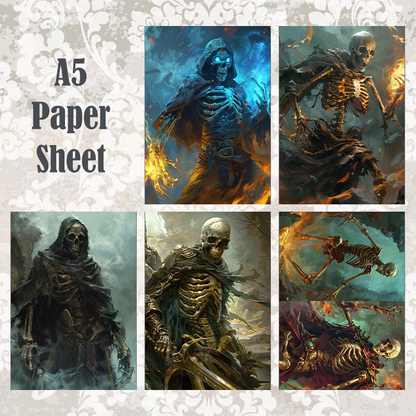 #5A26 POI Print A5 Cardstock Paper Set 8 Pcs