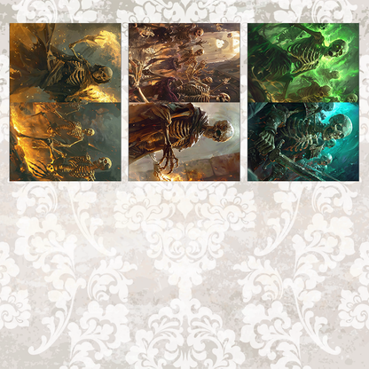 #5A26 POI Print A5 Cardstock Paper Set 8 Pcs