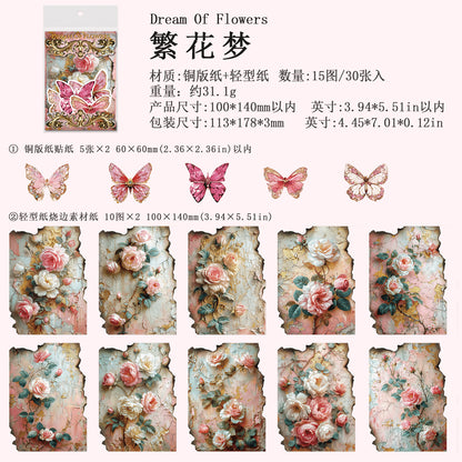 #02101 Rococo Flower Series Sticker