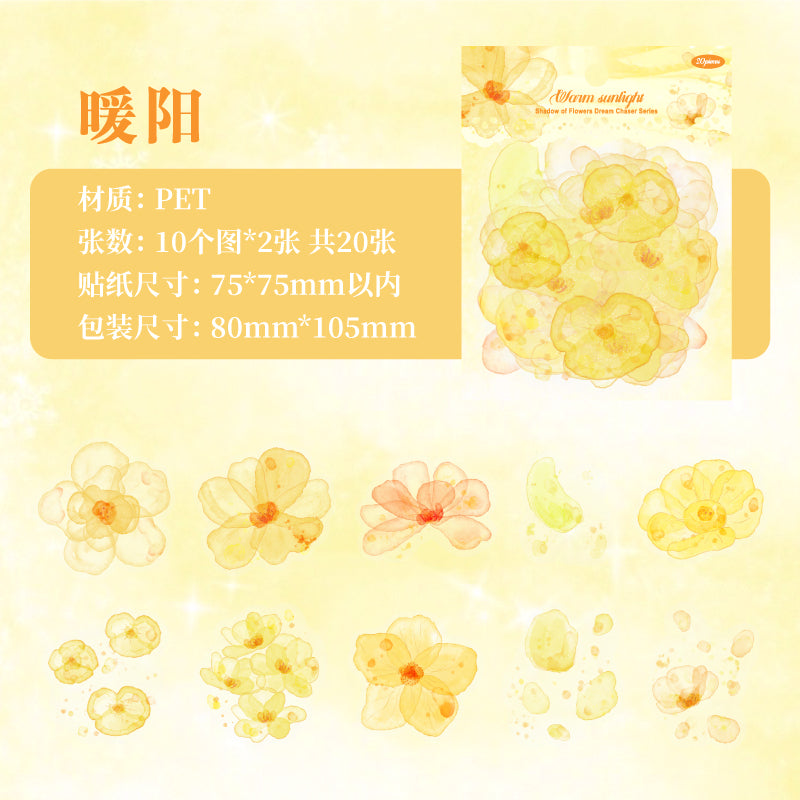 #02684 Ink Flower Series Sticker