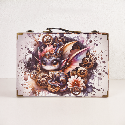 #01314 Customized Pattern Wooden Suitcase