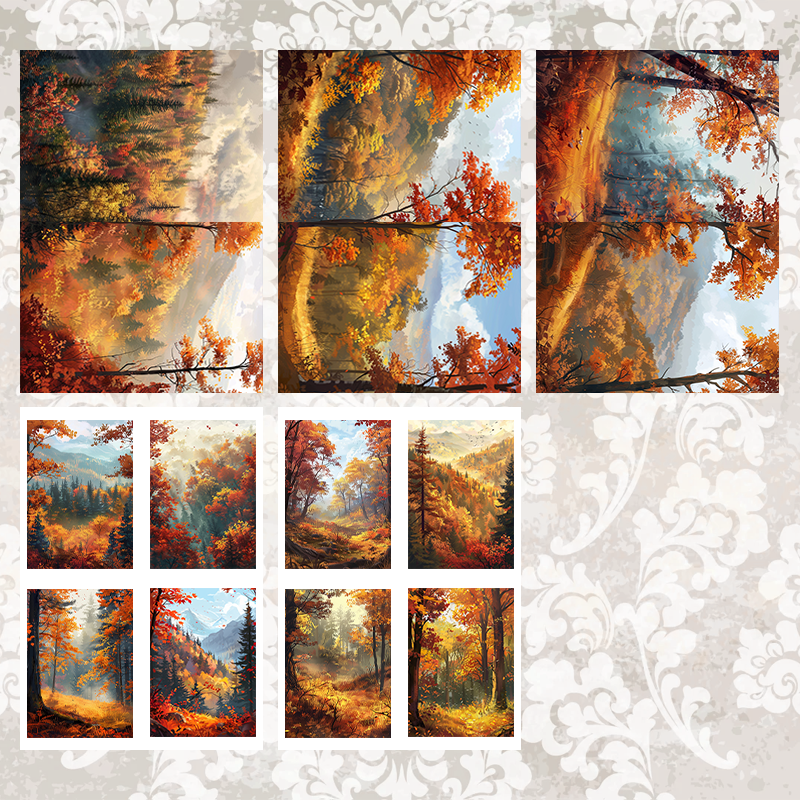 #5A27 POI Print A5 Cardstock Paper Set 10 Pcs