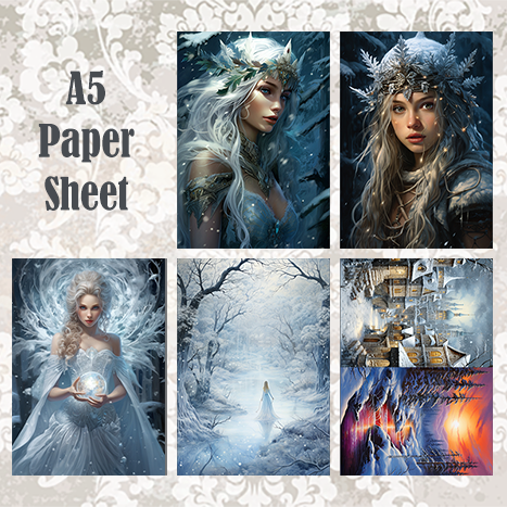 #5A28 POI Print A5 Cardstock Paper Set 10 Pcs
