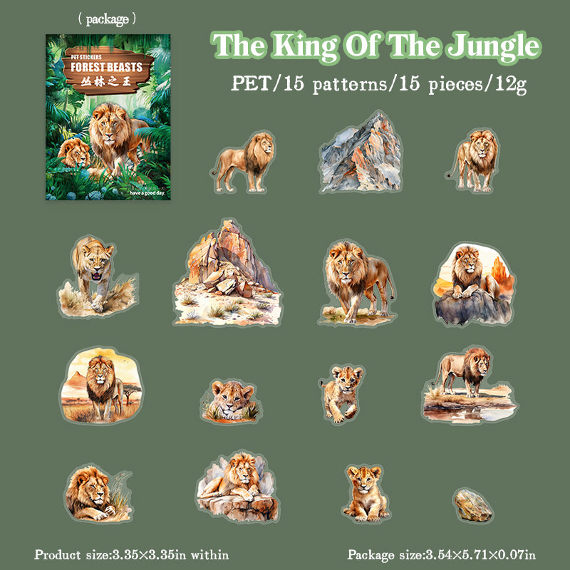 #02676 Forest Animal Series Sticker