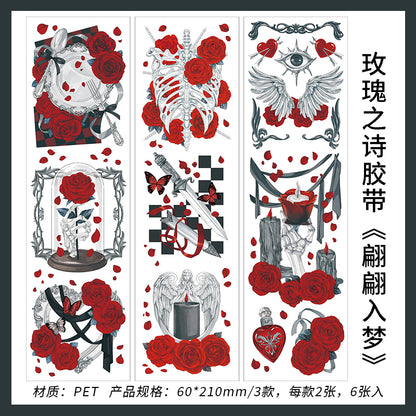 #02096 Rose Poem Series Sticker
