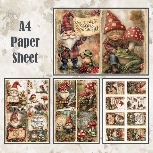 #29 POI Print A4 Cardstock Paper Set 5 Pcs