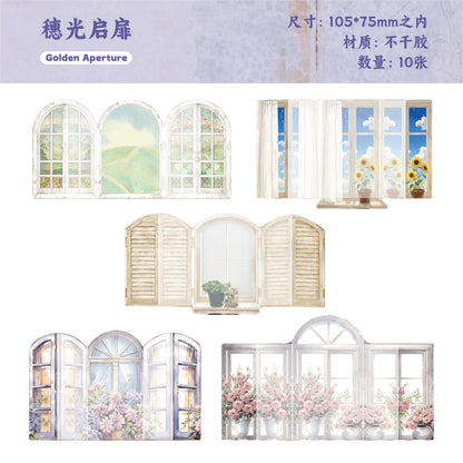 #02673 Colorful Window Series Sticker