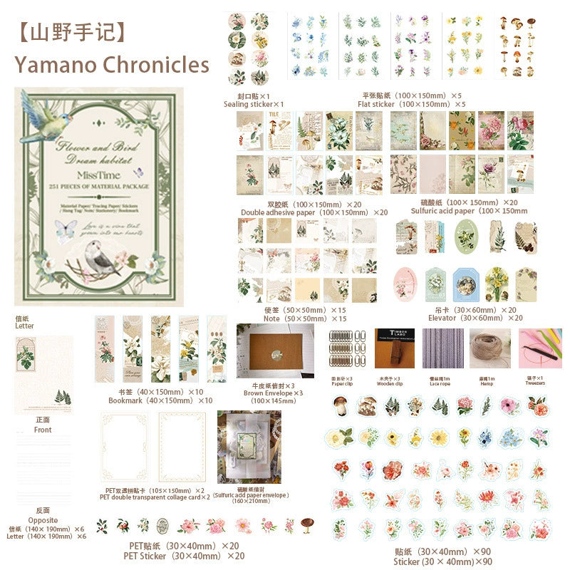 #02820 Vintage mixed Series Material Pack