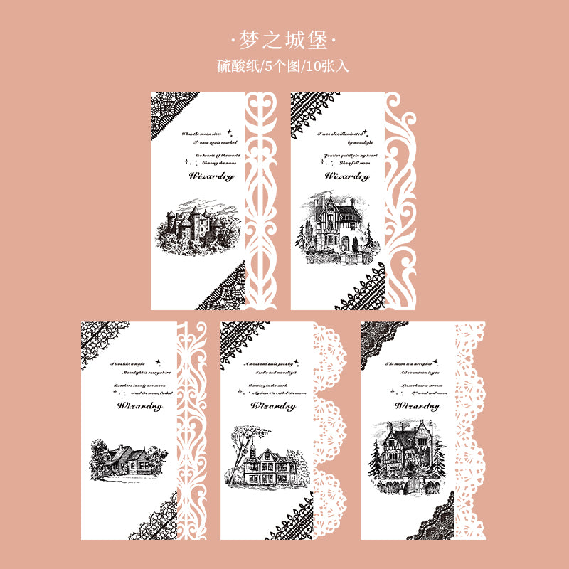 #02092 Lace and Flower Series Material Paper