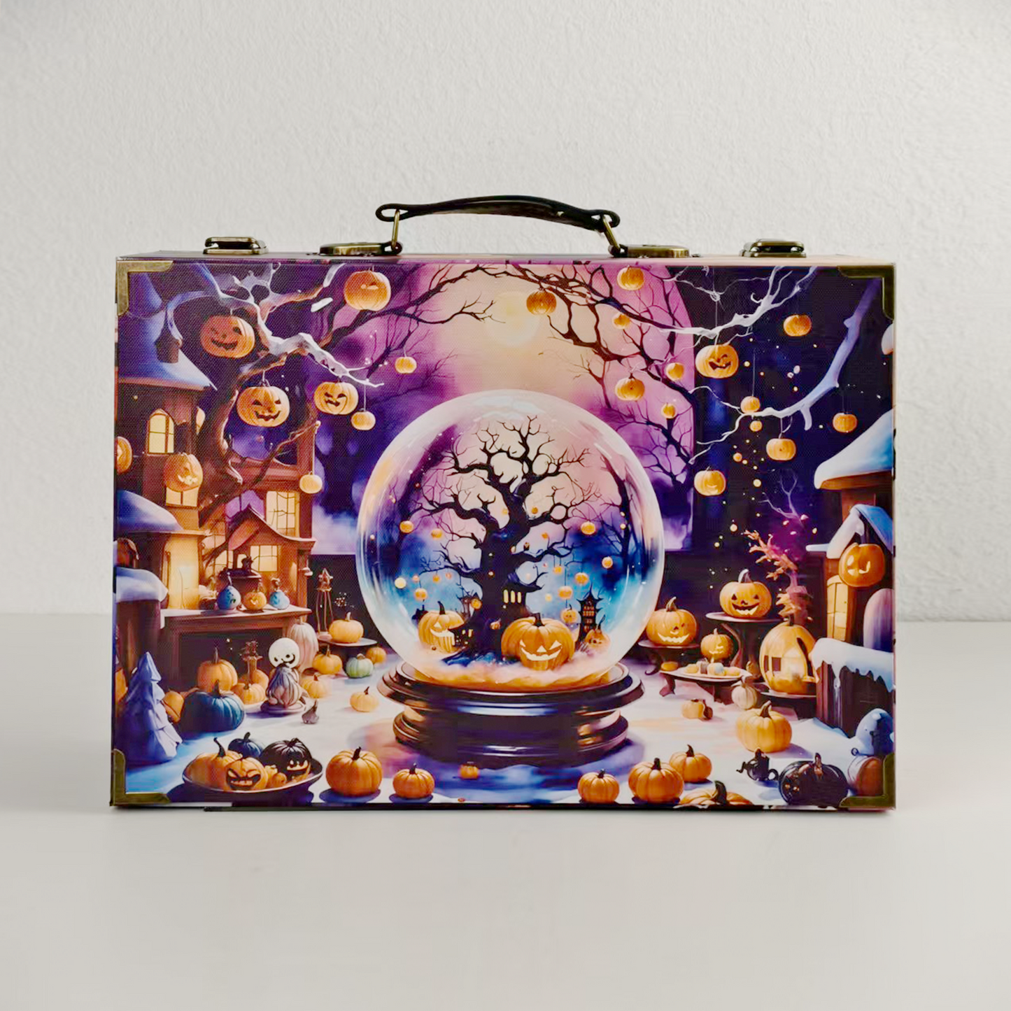 #01246 Customized Pattern Wooden Suitcase